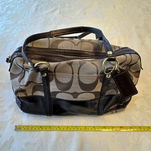 Coach Brown leather and Canvas Purse